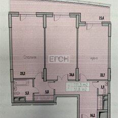 Квартира 114 м², 2-комнатные - изображение 2