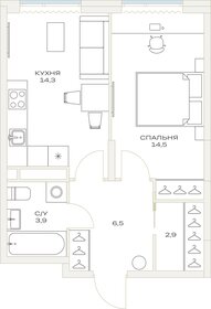 40,8 м², 1-комнатная квартира 11 053 210 ₽ - изображение 47