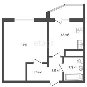 Квартира 37,2 м², 1-комнатная - изображение 2