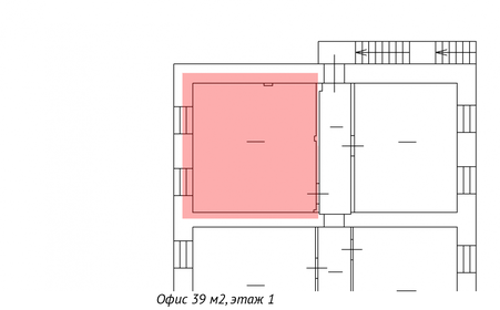 39 м², офис 33 930 ₽ в месяц - изображение 39