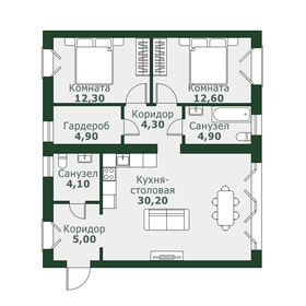 74,5 м², 2-комнатная квартира 7 495 000 ₽ - изображение 12