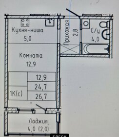 28,1 м², квартира-студия 3 100 000 ₽ - изображение 26