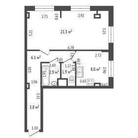 Квартира 44,2 м², 1-комнатная - изображение 1