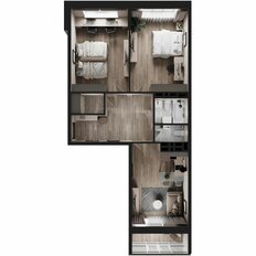 Квартира 71 м², 2-комнатная - изображение 4