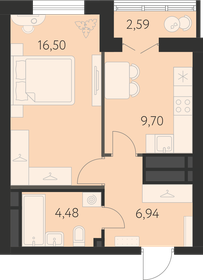 39,5 м², 1-комнатная квартира 4 814 000 ₽ - изображение 18