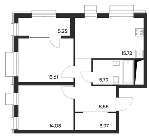 66,9 м², 2-комнатная квартира 8 697 000 ₽ - изображение 1