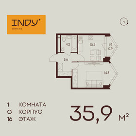 40,5 м², 1-комнатная квартира 27 000 000 ₽ - изображение 125