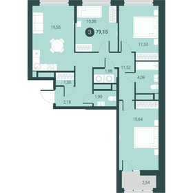 85,3 м², 3-комнатная квартира 8 800 000 ₽ - изображение 67