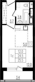 28 м², квартира-студия 4 150 000 ₽ - изображение 31