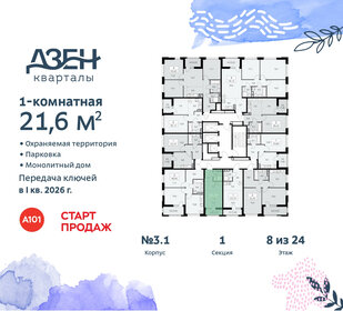 Квартира 21,6 м², студия - изображение 2