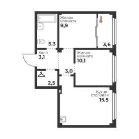 60 м², 3-комнатная квартира 4 800 000 ₽ - изображение 78