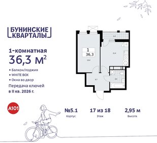 Квартира 36,3 м², 1-комнатная - изображение 1