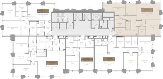 114 м², 2-комнатная квартира 158 436 000 ₽ - изображение 45