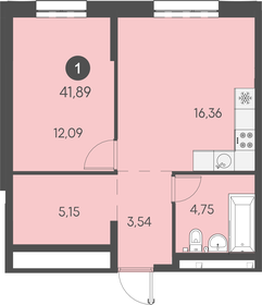 30,6 м², 1-комнатная квартира 6 258 000 ₽ - изображение 28