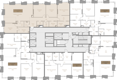 170 м², 4-комнатная квартира 183 558 208 ₽ - изображение 79