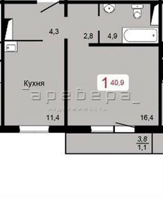 34 м², 1-комнатная квартира 5 400 000 ₽ - изображение 26