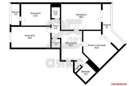 88,3 м², 3-комнатная квартира 12 350 000 ₽ - изображение 36