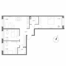 Квартира 81,6 м², 3-комнатная - изображение 2