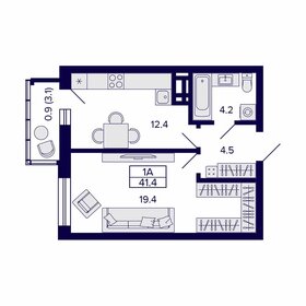 54,8 м², 1-комнатная квартира 8 100 000 ₽ - изображение 15