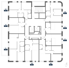 45,5 м², 1-комнатная квартира 22 131 786 ₽ - изображение 7