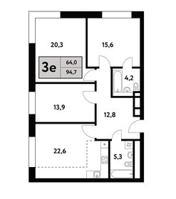 105,1 м², 4-комнатная квартира 35 543 908 ₽ - изображение 19