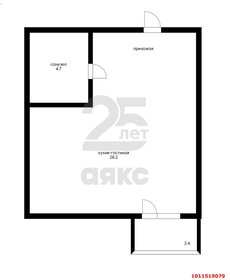 Квартира 35,3 м², студия - изображение 1