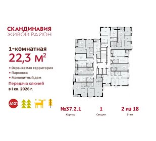 28,1 м², 1-комнатная квартира 8 100 000 ₽ - изображение 44