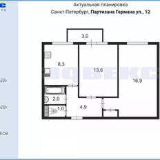 Квартира 47,5 м², 2-комнатная - изображение 3