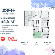 Квартира 34,5 м², 1-комнатная - изображение 4