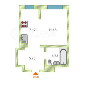 Квартира 29 м², 1-комнатная - изображение 1