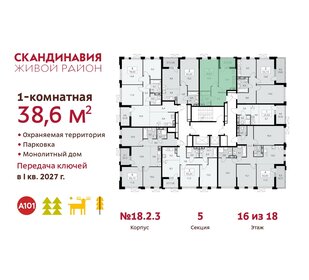 54,9 м², 1-комнатная квартира 14 814 518 ₽ - изображение 31