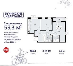 54 м², 2-комнатная квартира 10 854 486 ₽ - изображение 36