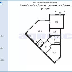 Квартира 107,4 м², 2-комнатная - изображение 3