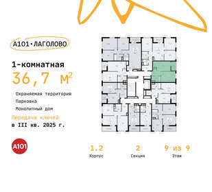 34,6 м², 1-комнатная квартира 5 181 277 ₽ - изображение 24