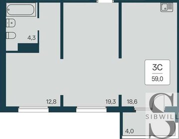 50,3 м², 2-комнатная квартира 6 250 000 ₽ - изображение 88