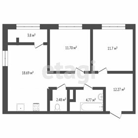 Квартира 61,1 м², 2-комнатная - изображение 1