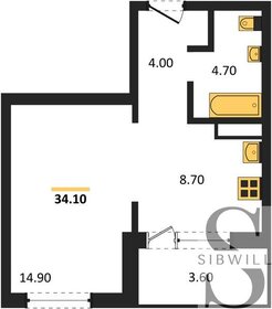 34 м², 1-комнатная квартира 4 320 000 ₽ - изображение 69