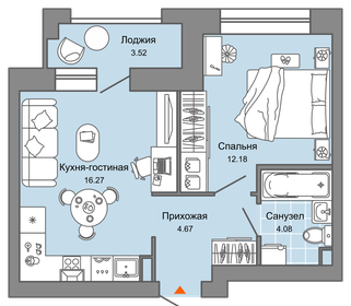 44,6 м², 2-комнатная квартира 2 550 000 ₽ - изображение 67