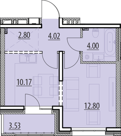 31,4 м², квартира-студия 3 600 000 ₽ - изображение 63