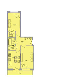57,5 м², 2-комнатная квартира 8 300 000 ₽ - изображение 74