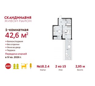 54,3 м², 1-комнатная квартира 14 506 628 ₽ - изображение 17