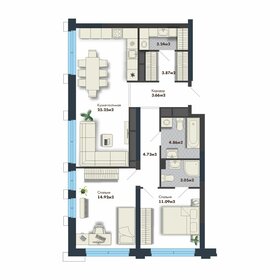 74,6 м², 4-комнатная квартира 11 170 000 ₽ - изображение 23