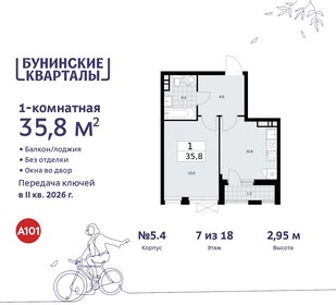 35,8 м², 1-комнатная квартира 8 879 760 ₽ - изображение 1