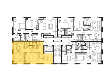 91,8 м², 2-комнатные апартаменты 203 550 000 ₽ - изображение 23