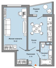 38,6 м², 1-комнатная квартира 4 550 000 ₽ - изображение 84