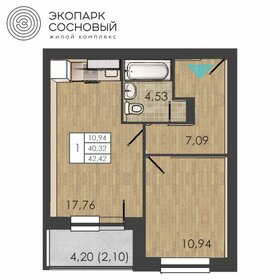 69,5 м², 2-комнатная квартира 26 879 960 ₽ - изображение 15