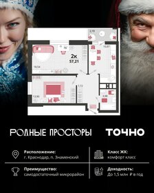 Квартира 57,2 м², 2-комнатная - изображение 1