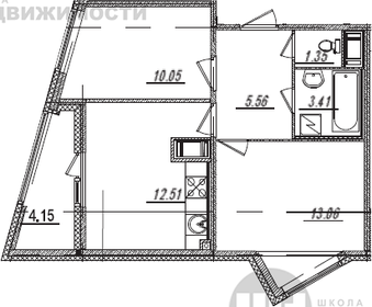 Квартира 48 м², 2-комнатная - изображение 1