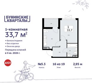 33,7 м², 1-комнатная квартира 9 060 000 ₽ - изображение 84