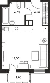 26 м², квартира-студия 4 300 000 ₽ - изображение 7